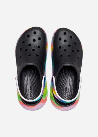 Оранжевые classic crush spray multi w7 Crocs