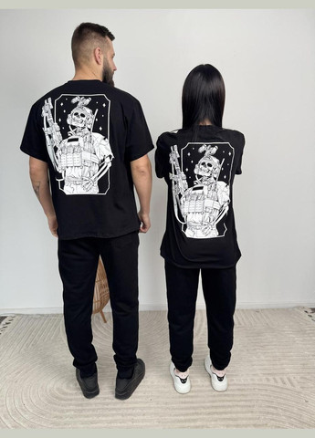 Чорна футболка мілітарі штурмовик, унісекс, колір чорний, розміри xxl No Brand