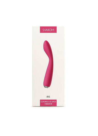 Вибратор для клитора и точки G Iris Plum Red – роскошная двусторонняя стимуляция с элегантным дизайном. Svakom (371390399)