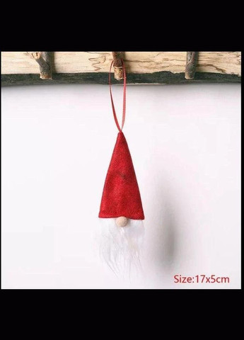 Набор рождественских украшений-шапок 3 шт, декор на елку, 17×5 см, яркий текстильный декор для дома No Brand (342098996)