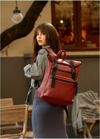 Рюкзак ролл унисекс RollTop LTT бордо Sambag (302519330)
