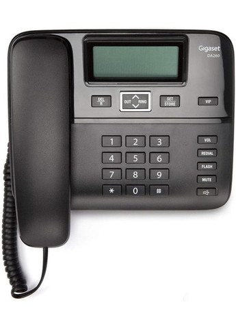 Проводной телефон DA260 System LAM Black (S30054-S6532-U101) Gigaset (354737821)