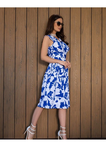 Синя повсякденний сукні 14688 синій ISSA PLUS