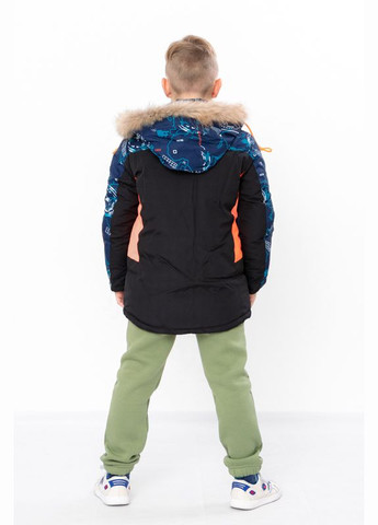 Оранжевая зимняя куртка для мальчика (зима) No Brand
