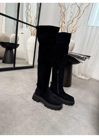 🖤 Ботфорти “Velvet Storm” — чорна класика в ультрам’якому виконанні No Brand (363136058)