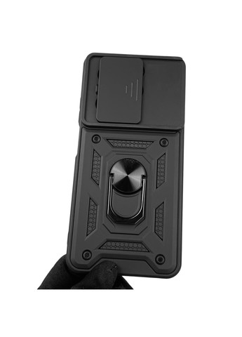 Чехол для Hot 40i (X6528B) бронированный с кольцом со шторкой на инфиникс хот 40ай чёрный rg1 Infinix (366235225)