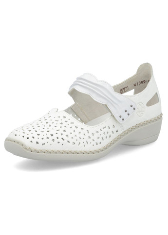 Rieker Весняні повсякденні туфлі білий з натуральна шкіра, німеччина — літо (317364569)