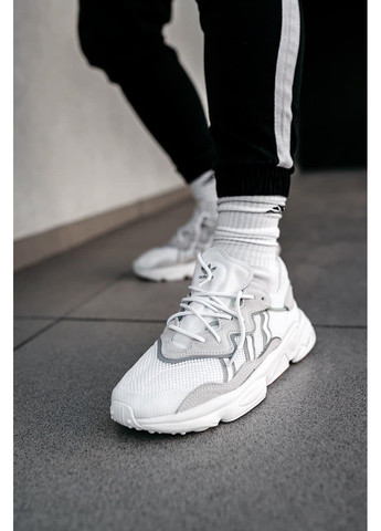 КРОССОВКИ ЖЕНСКИЕ ADIDAS OZWEEGO ADIPRENE PRIDE BEIGE WHITE 2 АДИДАС ОЗВИГО No Brand бежевые демисезоны (369387737)