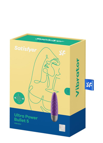Віброкуля з глибокою вібрацією Ultra Power Bullet 5 фіолетовий Satisfyer (303908379)
