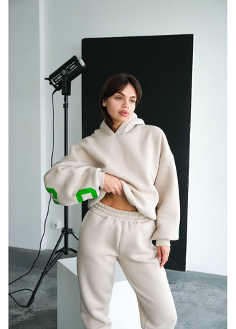 Костюм Chicago,дорога Турецька трьохнитка Пенʼє,манжети рабана,кофта оверсайз з подвійним картонним,високі штани Україна (365671639)