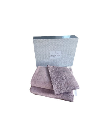 Набор полотенец New Trendy Lilac махровые 30-50 см,50-100 см,90-150 см лиловые Maison D'or комбинированный