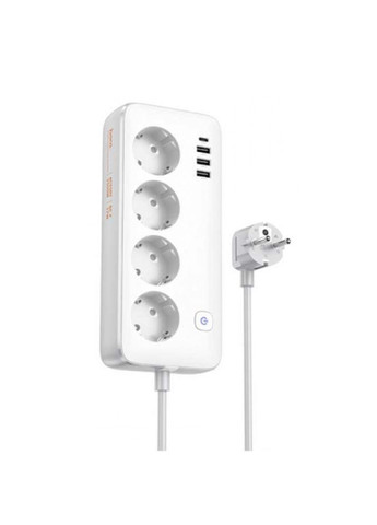 Зарядное устройство фильтр удлинитель 4 порта AC21 белое Hoco (317241348)
