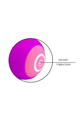 Вибратор Zachary с клиторальным стимулятором, фиолетовый Pretty Love (297398915)