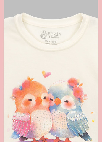 Молочна літня футболка Ecrin