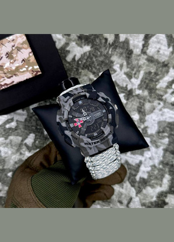 005CMGYSU ВСУ Серый камуфляж Паракордовый ремешок ACU + Коробка. Patriot (341335448)