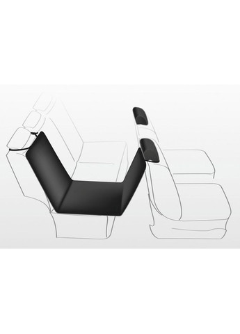 Коврик защитный в авто, черный, 1,45х1,60м (нейлон) Trixie (362703397)