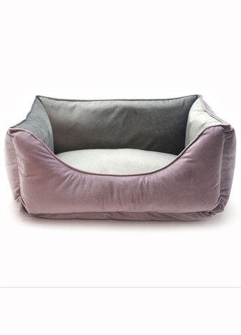 Лежак для котов и собак Бартон прямоугольный розовый №3 50х65х23 см Zoo-hunt (280851717)