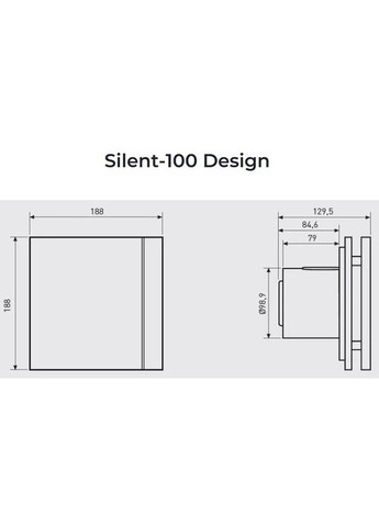 Вытяжной вентилятор SILENT-100 CZ CHAMPAGNE DESIGN 4C SOLER&PALAU (323124540)