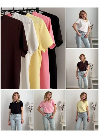 Футболка Onesize рожевий No Brand - (393606485)