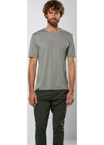 Сіра футболка eagle poem dry t-shirt men grey Salewa