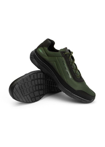 Оливковые демисезонные мужские кроссовки оливковые влагостойкие демисезонные Kindzer К-402