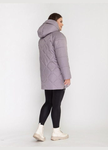 Пудровая зимняя женская зимняя куртка большого размера SK