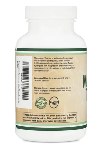 Magnesium Taurate / Магній таурат, 210 кап Double Wood Supplements (400532648)