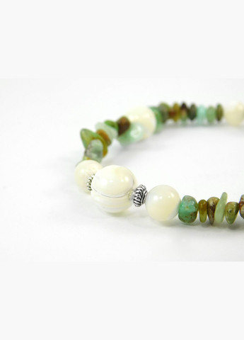 Браслет "Зендая" Перламутр, Хризопраз 21 Fursa fashion (323209182)