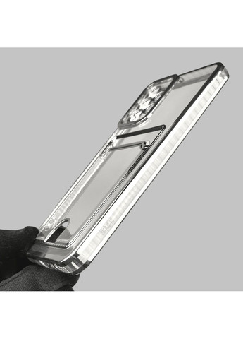 Чехол для Galaxy A32 4G (SM-A325F) с серебряной окантовкой с карманом на самсунг а32 серебряный Samsung (366023001)