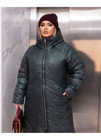 Смарагдове Жіноче пальто Плащівка No Brand