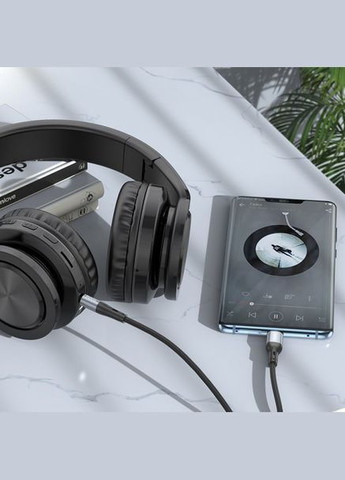 Кабель UPA22 Type-C silicone digital audio conversion cable Black Hoco (297456790)