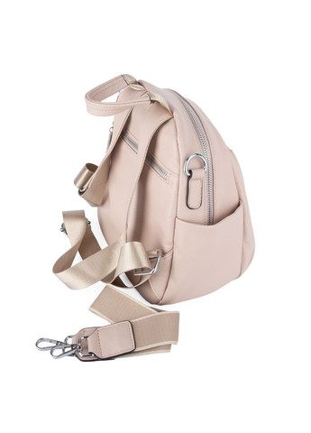 Рюкзак жіночий шкіряний пудровий L20633-90 маленький De Esse (335007528)