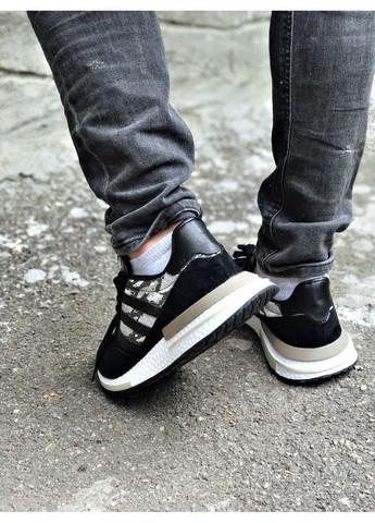 Черные демисезонные кроссовки мужские adidas zx 500 rm black como адидас zx 500 No Brand