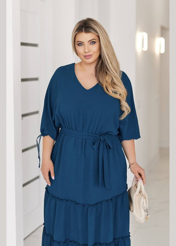 Морської хвилі сукня Garna однотонна