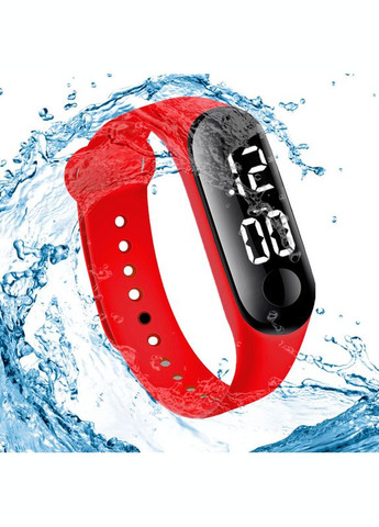 Дитячий сенсорний електронний годинник з браслетом водонепроникний Червоний PRC (262890093)