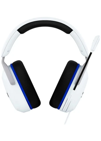 Проводная полноразмерная гарнитура бело-синяя 1,3 м для PS5 PS4 HyperX (388410872)