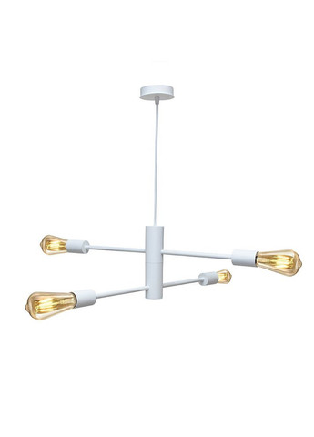 Люстра підвісна Asket на чотири плафони Е27 NL 6120-4 WH біла MSK Electric (325882511)