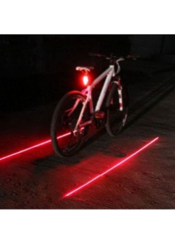 Фонарь задний JY-2LA, 5 Led аккумулятор, лазер, USB No Brand (368864427)