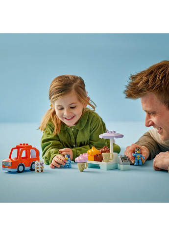 Конструктор Лего Дупло Подорож із морозивом із Блуї Bluey Duplo 10458 Lego (372012497)