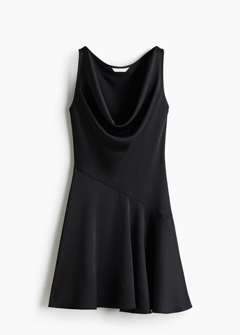 Чорна кежуал сукня H&M однотонна