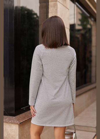 Сіра спортивна спортивна трикотажна сукня з написом Fashion Girl