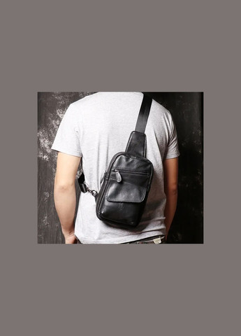 Сумка на грудях бананка чоловіча шкіряна PTR No Brand (317763757)