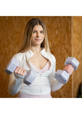 Гантелі Hex 2 x 3 кг Grey Actiget ACT0161 (402385325)