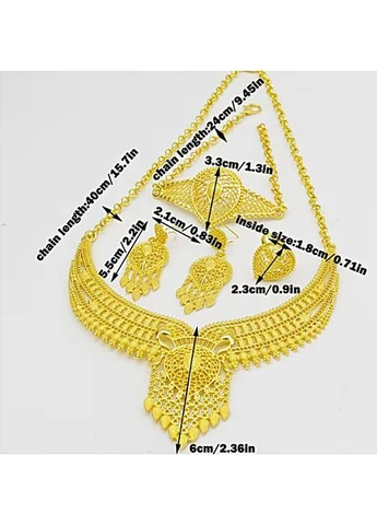 Комплект кольє каблучка браслет та сережки Маракеш No Brand (391491227)