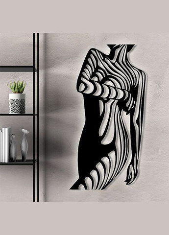 Панно 3D декоративне з об'ємом 15 мм для стін, Романтика 117 х 61 см коричневе Декоинт (276708627)