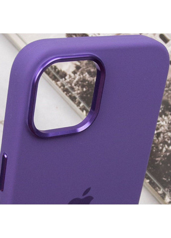 Чохол Silicone Case Metal Buttons (AA) для Apple iPhone 12 Pro Max (6.7") Epik (292733388)