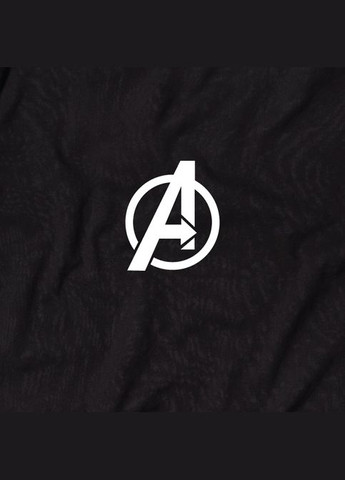 Чорна футболка marvel "avenger" чоловіча чорна (bd-f-36) BeriDari
