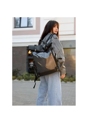 Женский рюкзак RollTop Hacking черный Sambag SB-24460001 (400734599)
