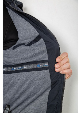 Синяя демисезонная куртка мужская демисезонная с капюшоном, цвет хаки, 244rl-9882al Ager