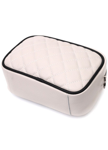 Сумка женская через плечо на одно отделение кожаная 22383 Белая Vintage (302008730)